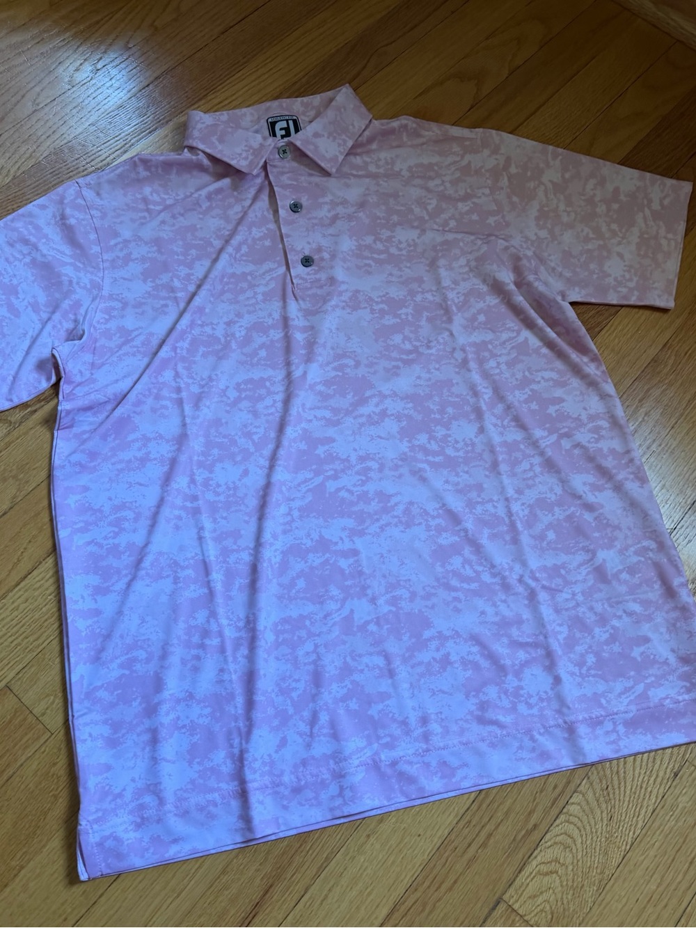 FJ FootJoy Mens Golf Polo Athletic Fit Size L